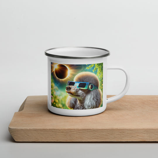 Poodle Eclipse- Enamel Mug