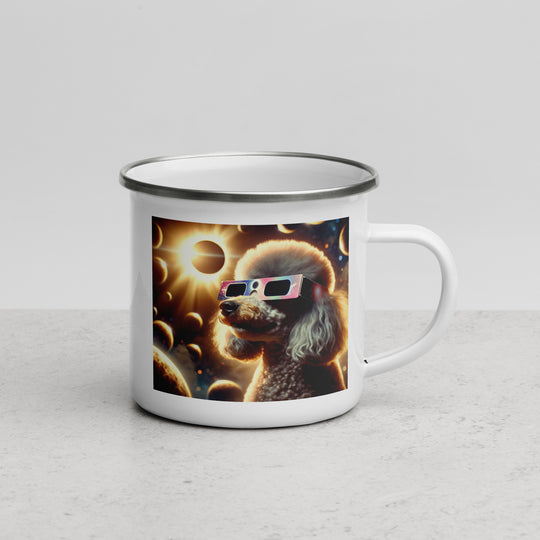 Poodle Eclipse- Enamel Mug v2