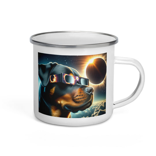 Rottweiler Eclipse- Enamel Mug v2