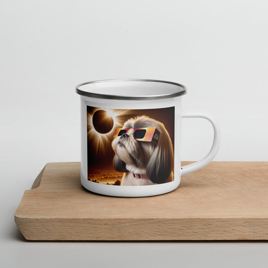 Shih Tzu Eclipse- Enamel Mug