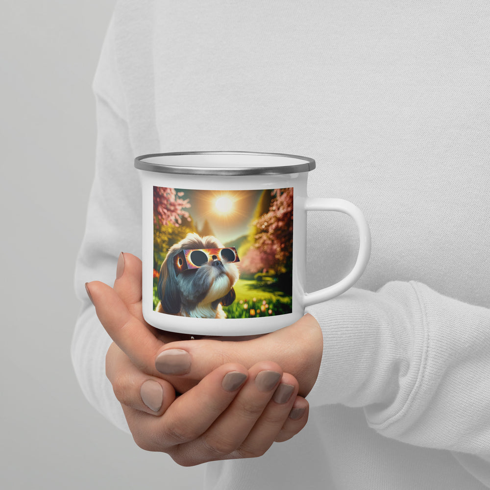 Shih Tzu Eclipse- Enamel Mug v2