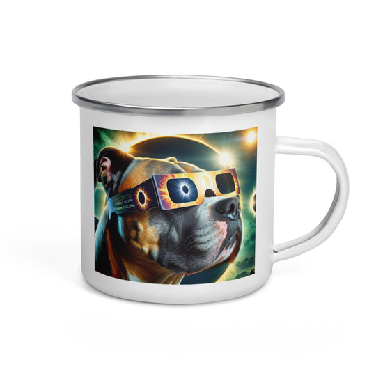 Catahoula Bulldog Eclipse- Enamel Mug