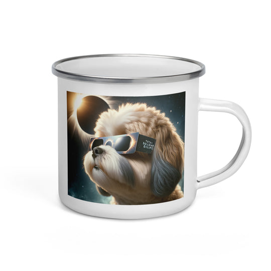 Cavachon Eclipse- Enamel Mug