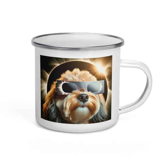 Cavapoo Eclipse- Enamel Mug