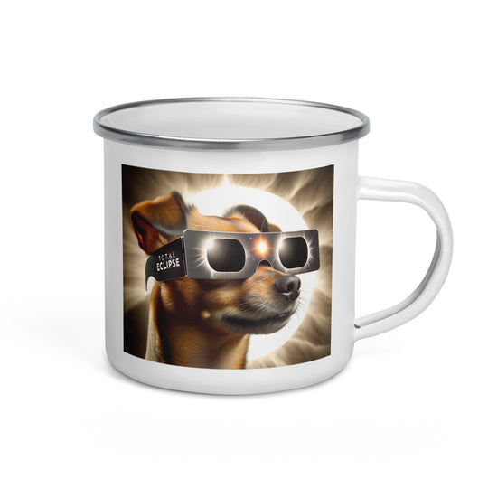 Chiweenie Eclipse- Enamel Mug