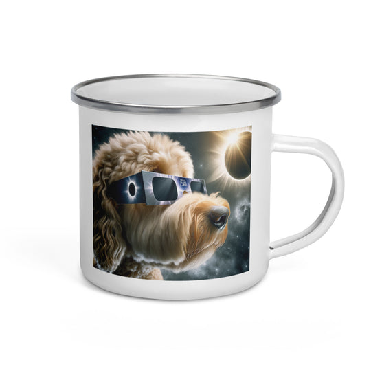 Labradoodle Eclipse- Enamel Mug v2