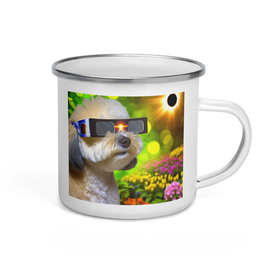 Maltipoo Eclipse- Enamel Mug v2