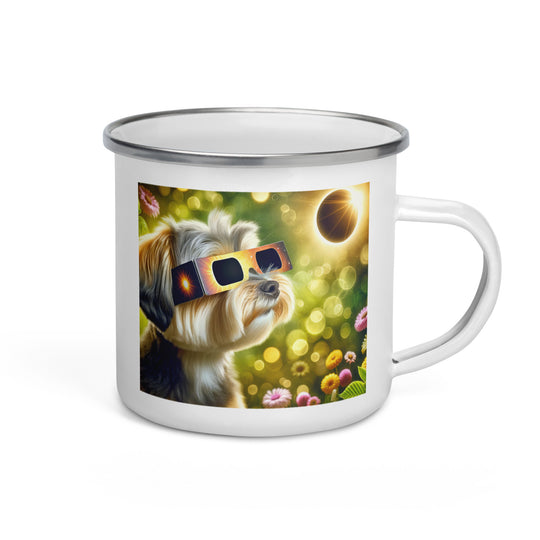 Morkie Eclipse- Enamel Mug v2