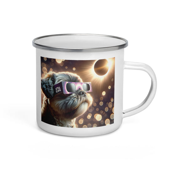 Pugapoo Eclipse- Enamel Mug v2