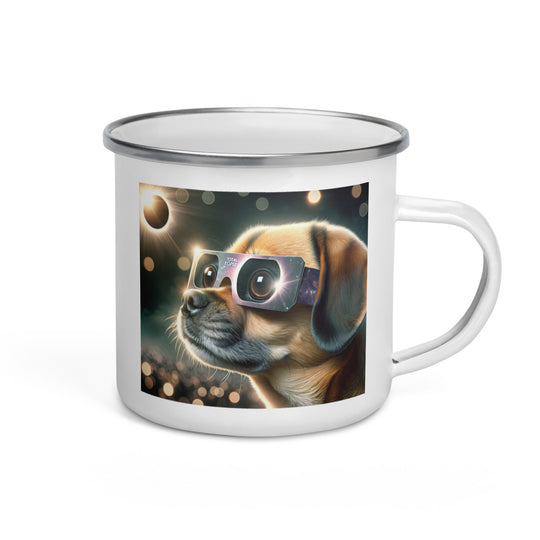 Puggle Eclipse- Enamel Mug v2