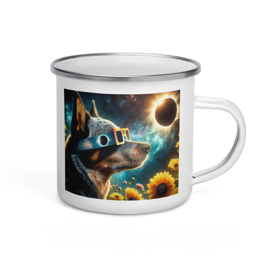 Texas Heeler Eclipse- Enamel Mug v2