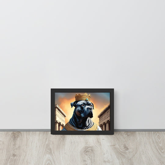 Framed matte paper poster-Cane Corso