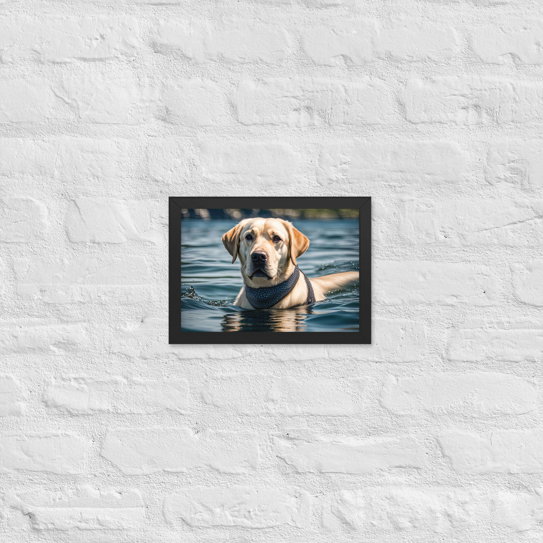 Framed matte paper poster-Labrador Retriever V3