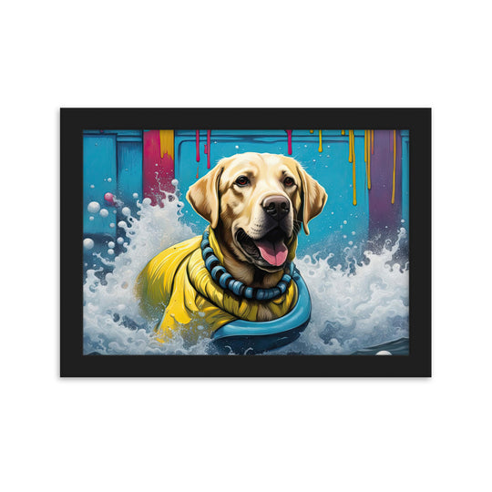 Framed matte paper poster-Labrador Retriever