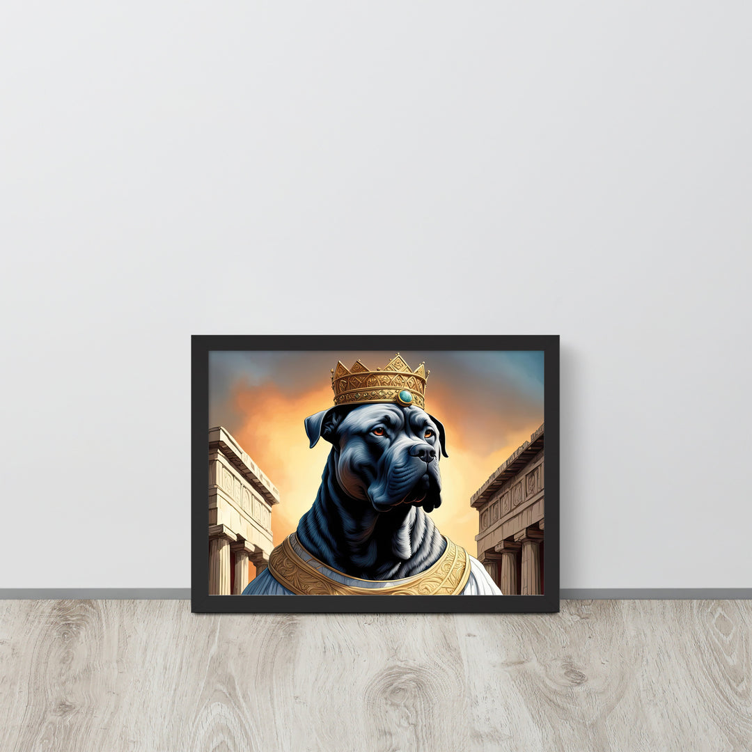 Framed matte paper poster-Cane Corso