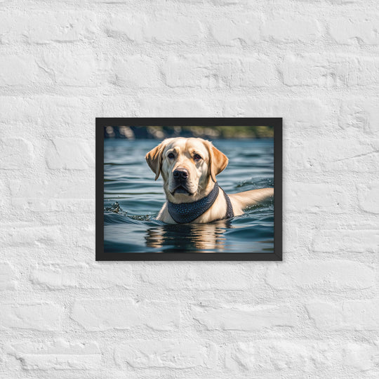 Framed matte paper poster-Labrador Retriever V3