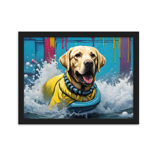 Framed matte paper poster-Labrador Retriever