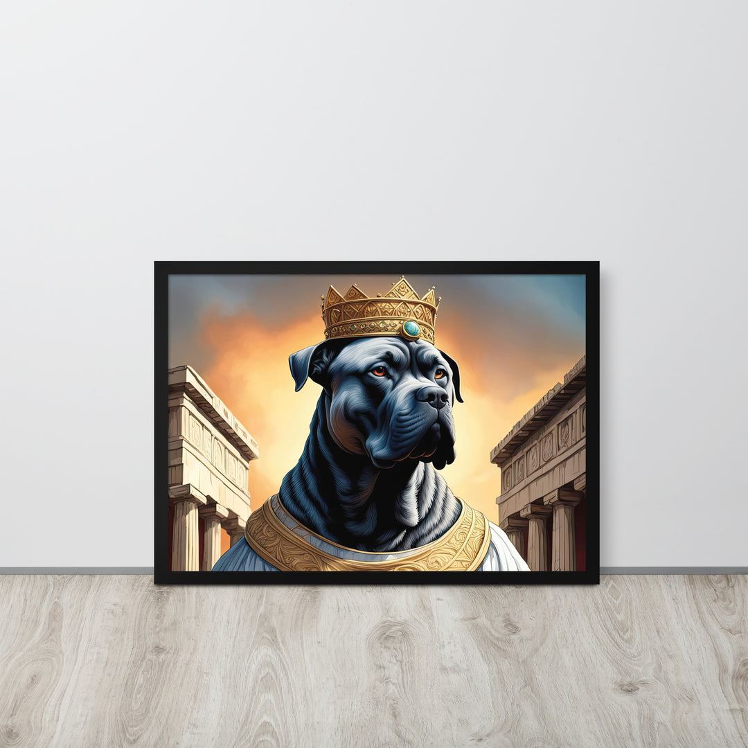 Framed matte paper poster-Cane Corso