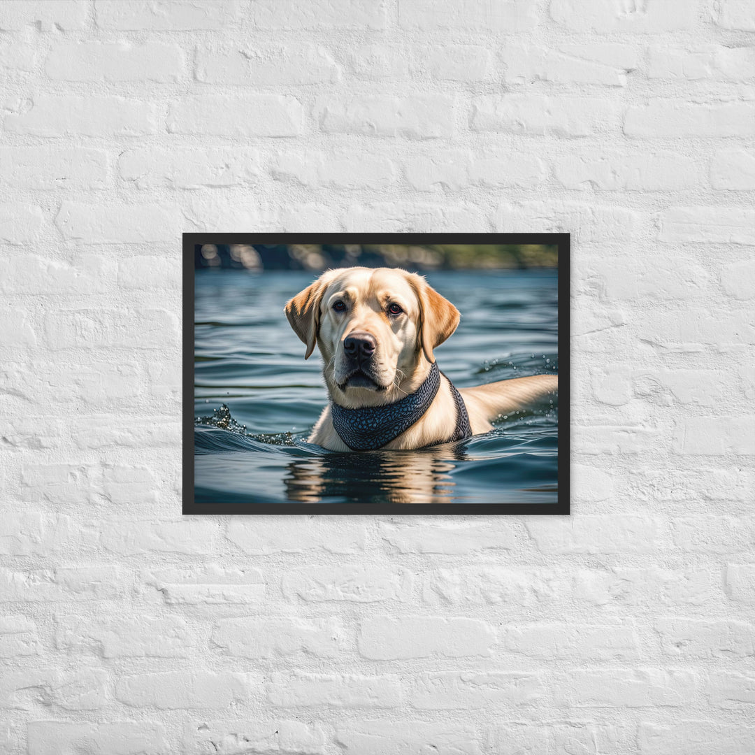 Framed matte paper poster-Labrador Retriever V3