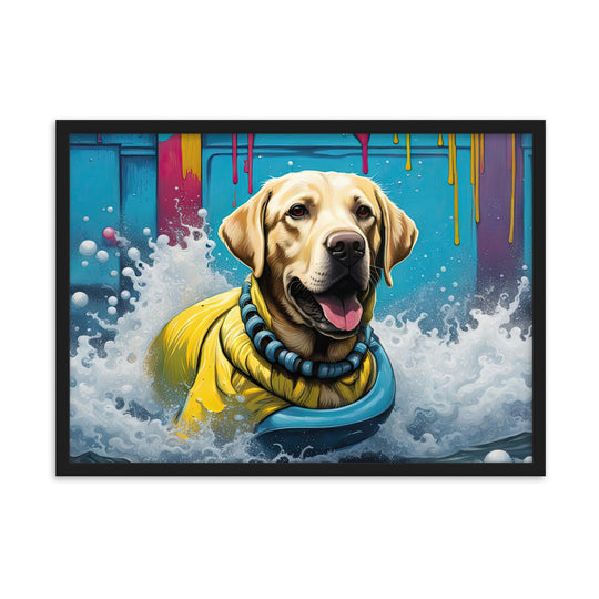 Framed matte paper poster-Labrador Retriever