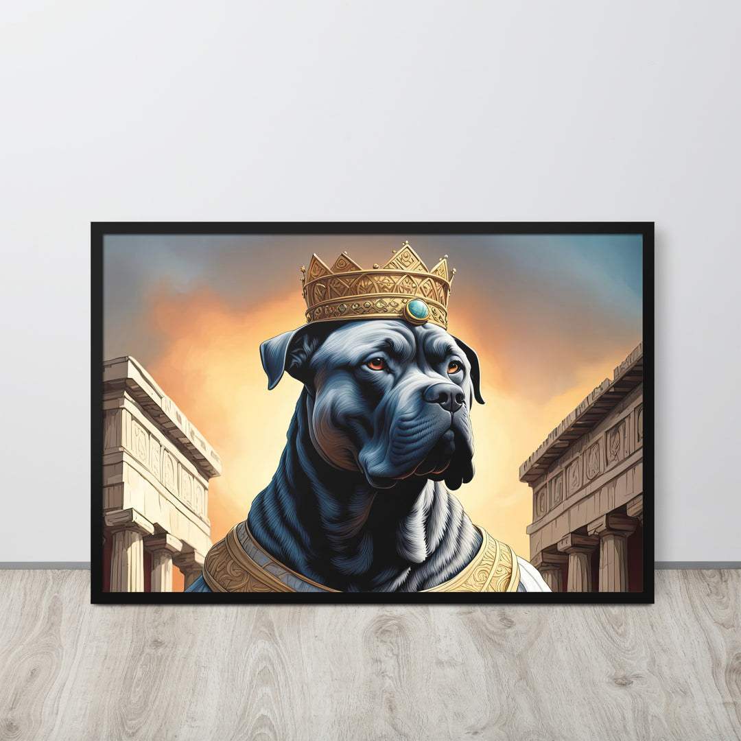 Framed matte paper poster-Cane Corso