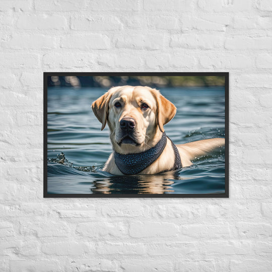 Framed matte paper poster-Labrador Retriever V3