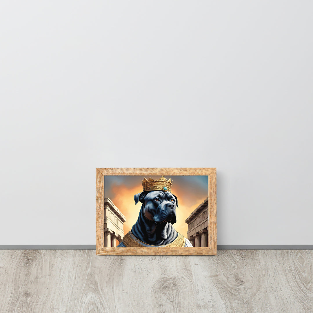 Framed matte paper poster-Cane Corso