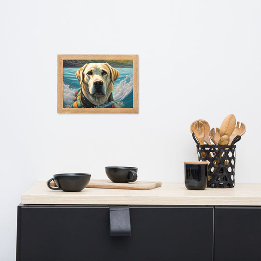 Framed matte paper poster-Labrador Retriever V4