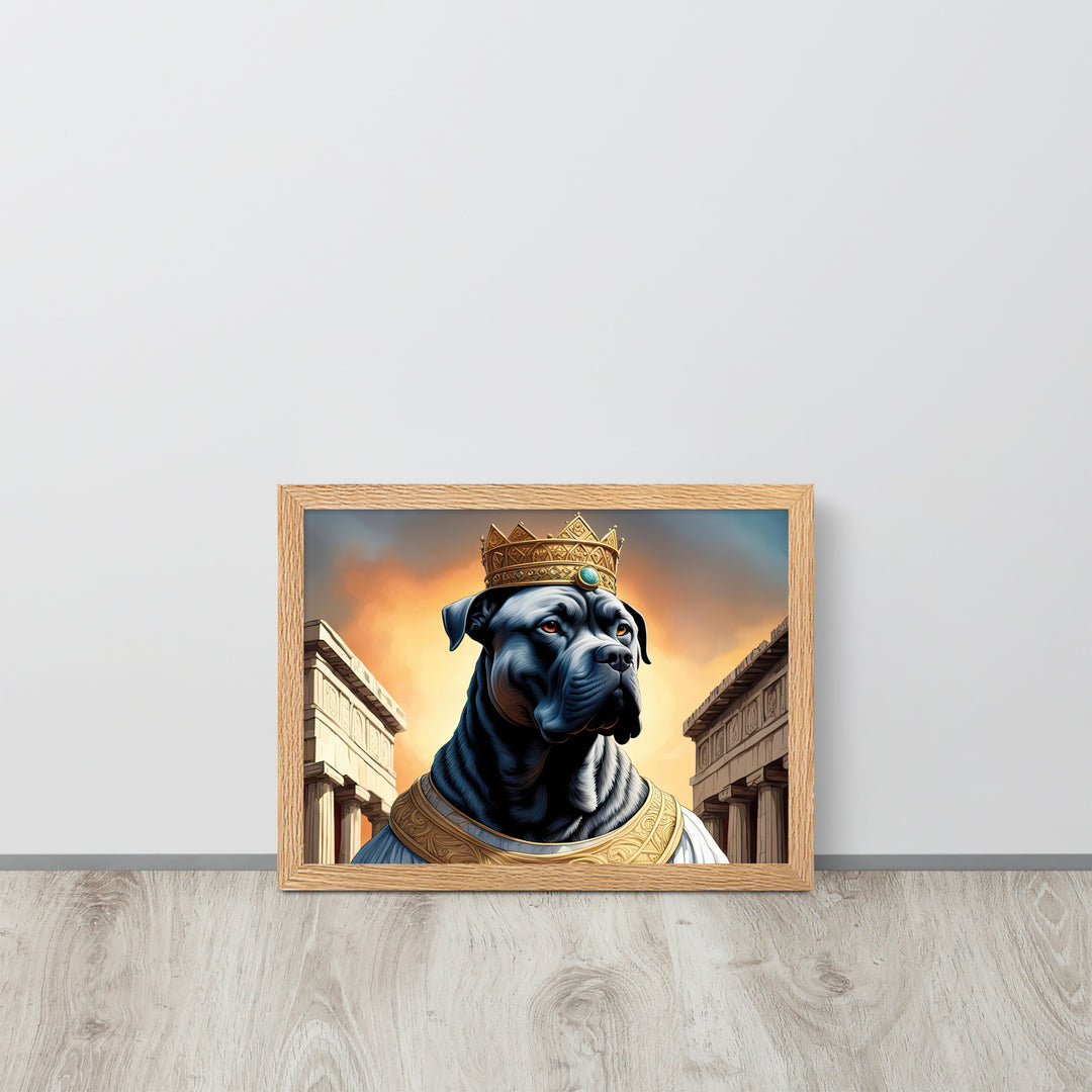 Framed matte paper poster-Cane Corso