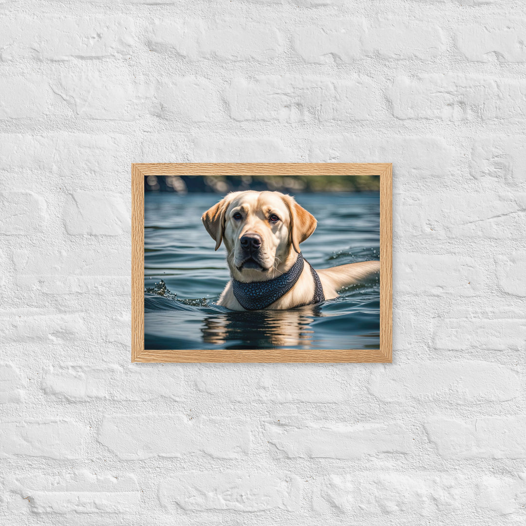 Framed matte paper poster-Labrador Retriever V3