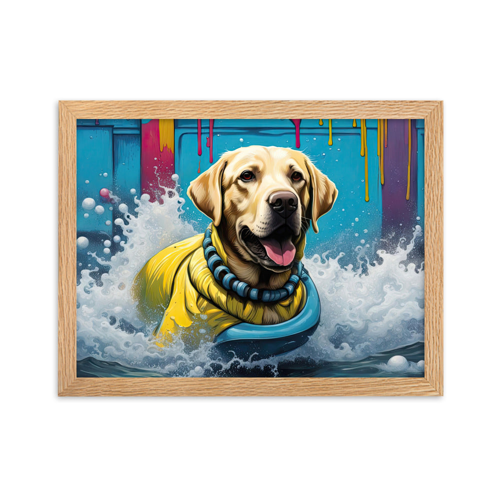 Framed matte paper poster-Labrador Retriever