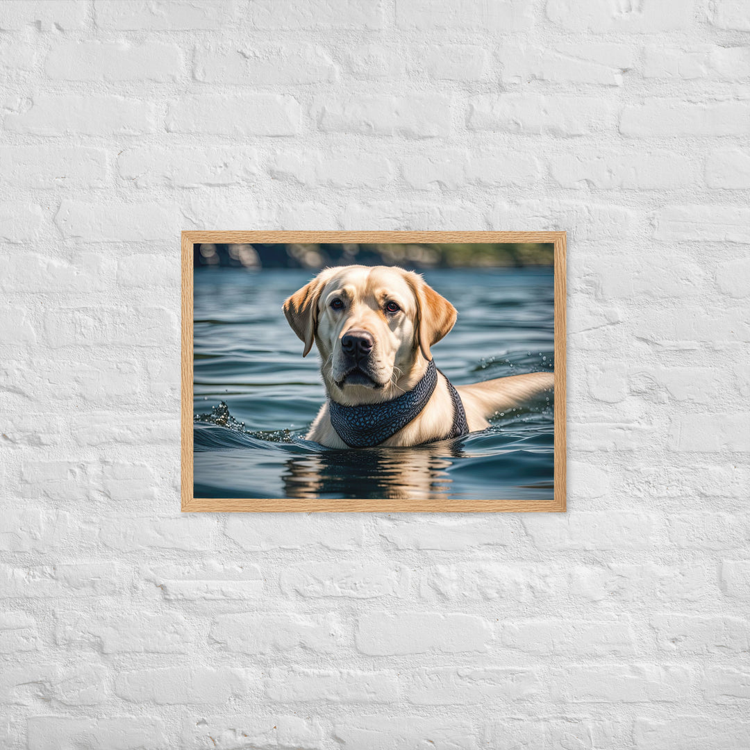 Framed matte paper poster-Labrador Retriever V3