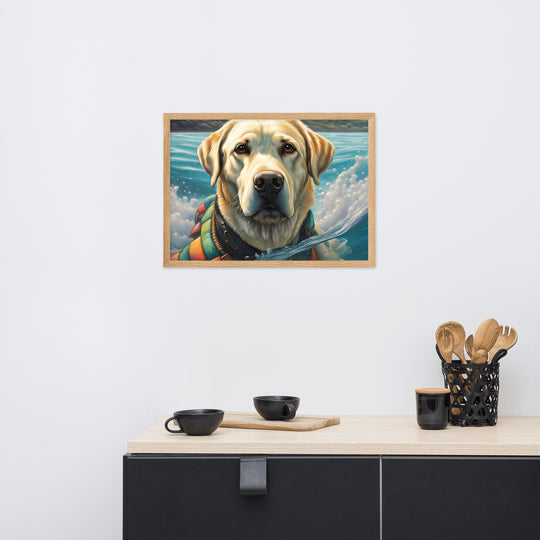 Framed matte paper poster-Labrador Retriever V4