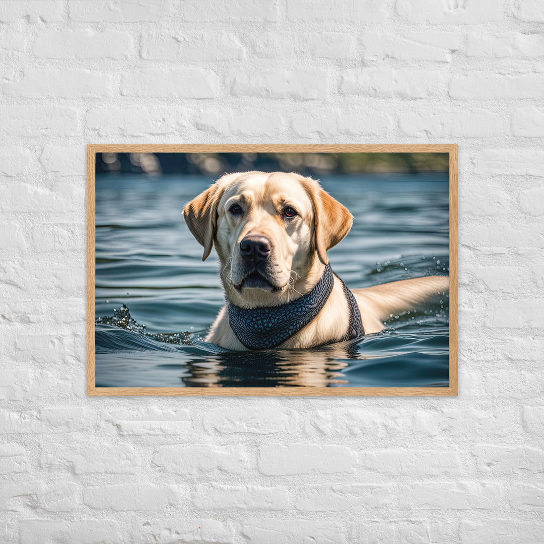 Framed matte paper poster-Labrador Retriever V3