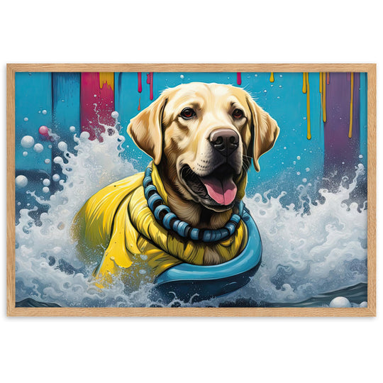 Framed matte paper poster-Labrador Retriever