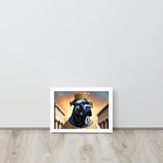 Framed matte paper poster-Cane Corso