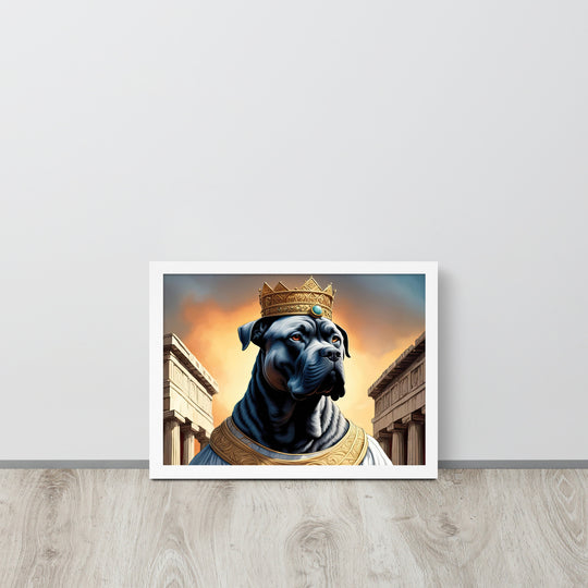 Framed matte paper poster-Cane Corso