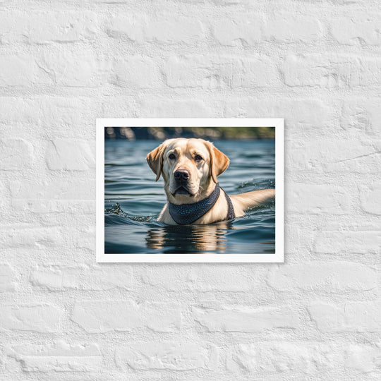 Framed matte paper poster-Labrador Retriever V3