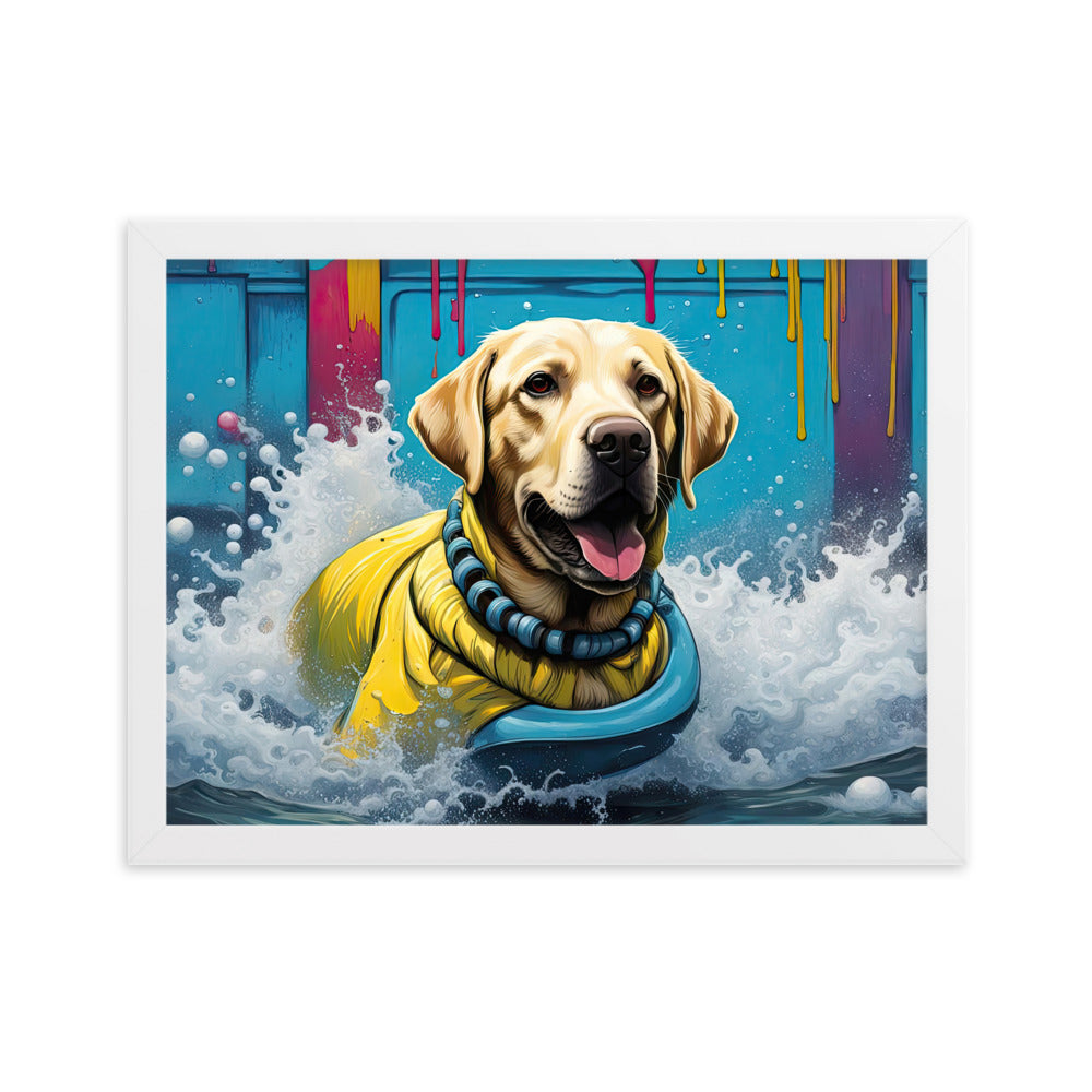 Framed matte paper poster-Labrador Retriever