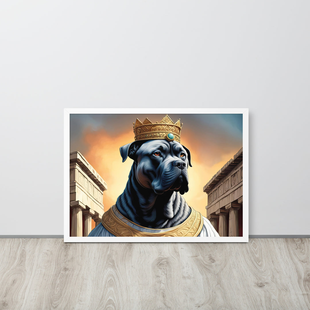 Framed matte paper poster-Cane Corso