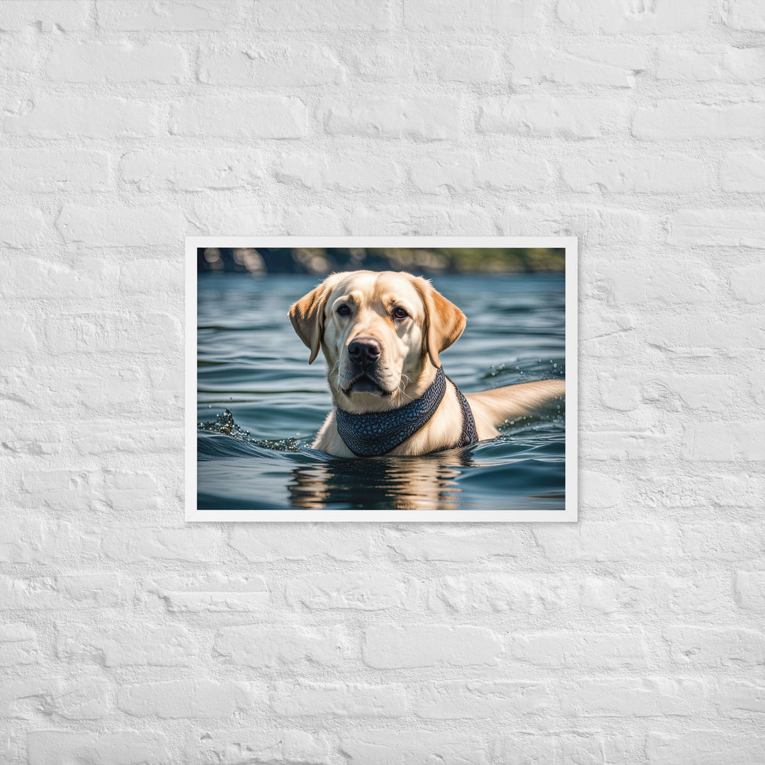 Framed matte paper poster-Labrador Retriever V3