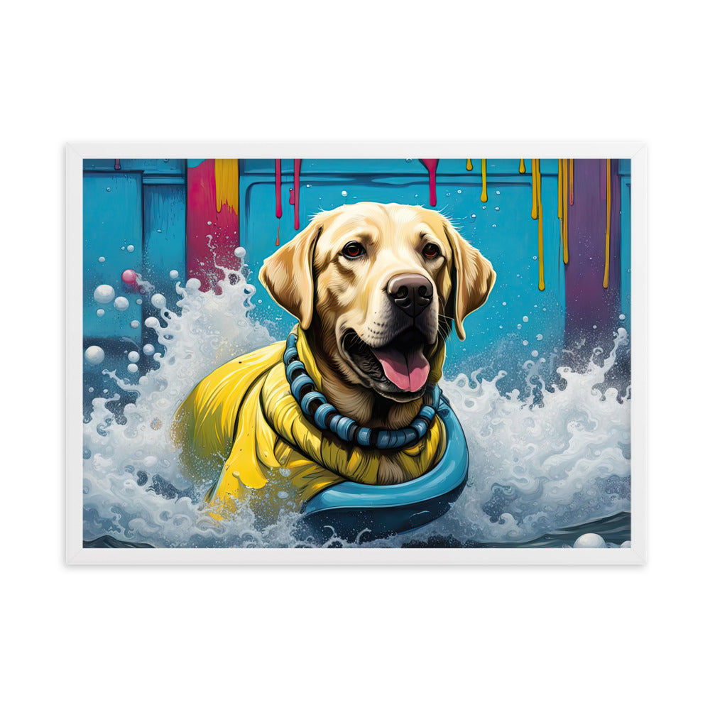 Framed matte paper poster-Labrador Retriever