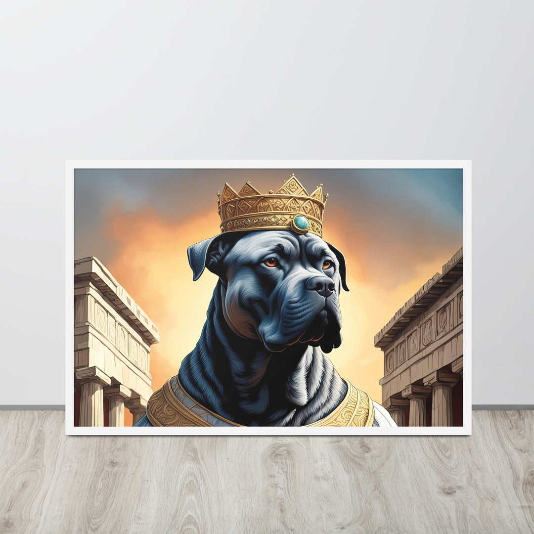 Framed matte paper poster-Cane Corso