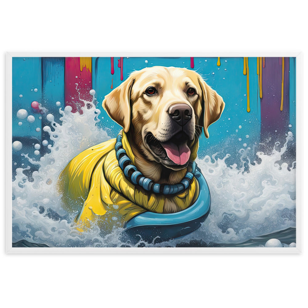 Framed matte paper poster-Labrador Retriever