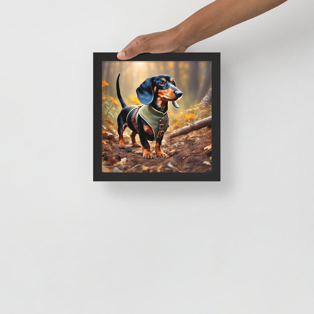 Dachshund- Framed poster v3