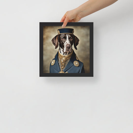 German Shorthaired Pointer- Framed poster v3