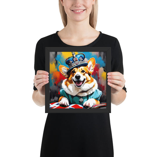 Pembroke Welsh Corgi- Framed poster v2