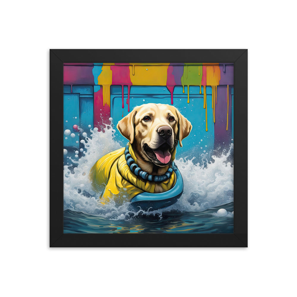 Framed poster-Labrador Retriever