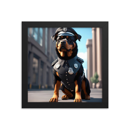 Rottweiler- Framed poster v3