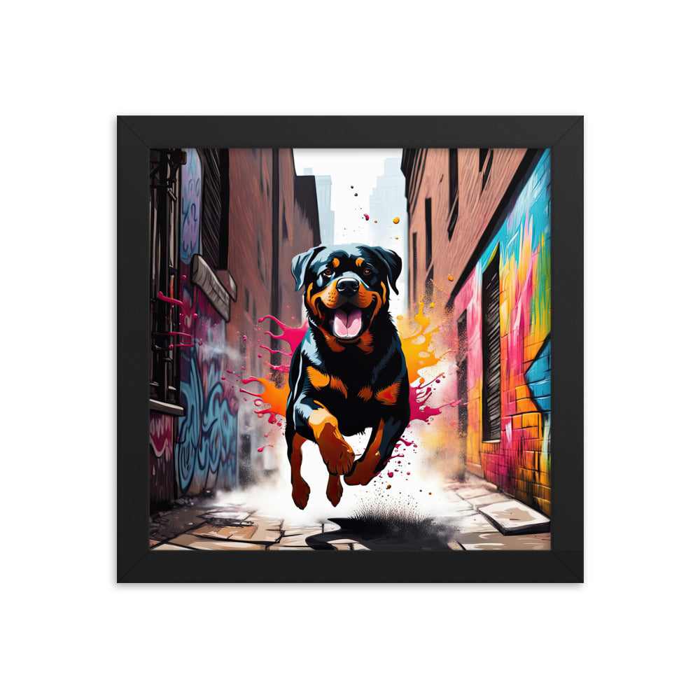 Rottweiler- Framed poster v5